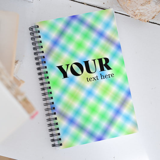 Green Blue Yellow Spiral Dotted Line Notebook Default Title