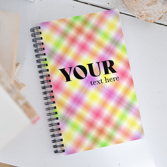 Green Yellow Red Pink Spiral Dotted Line Notebook Default Title