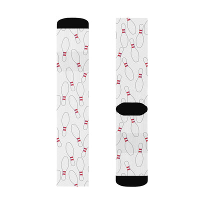 Bowling Pin Crew Socks M