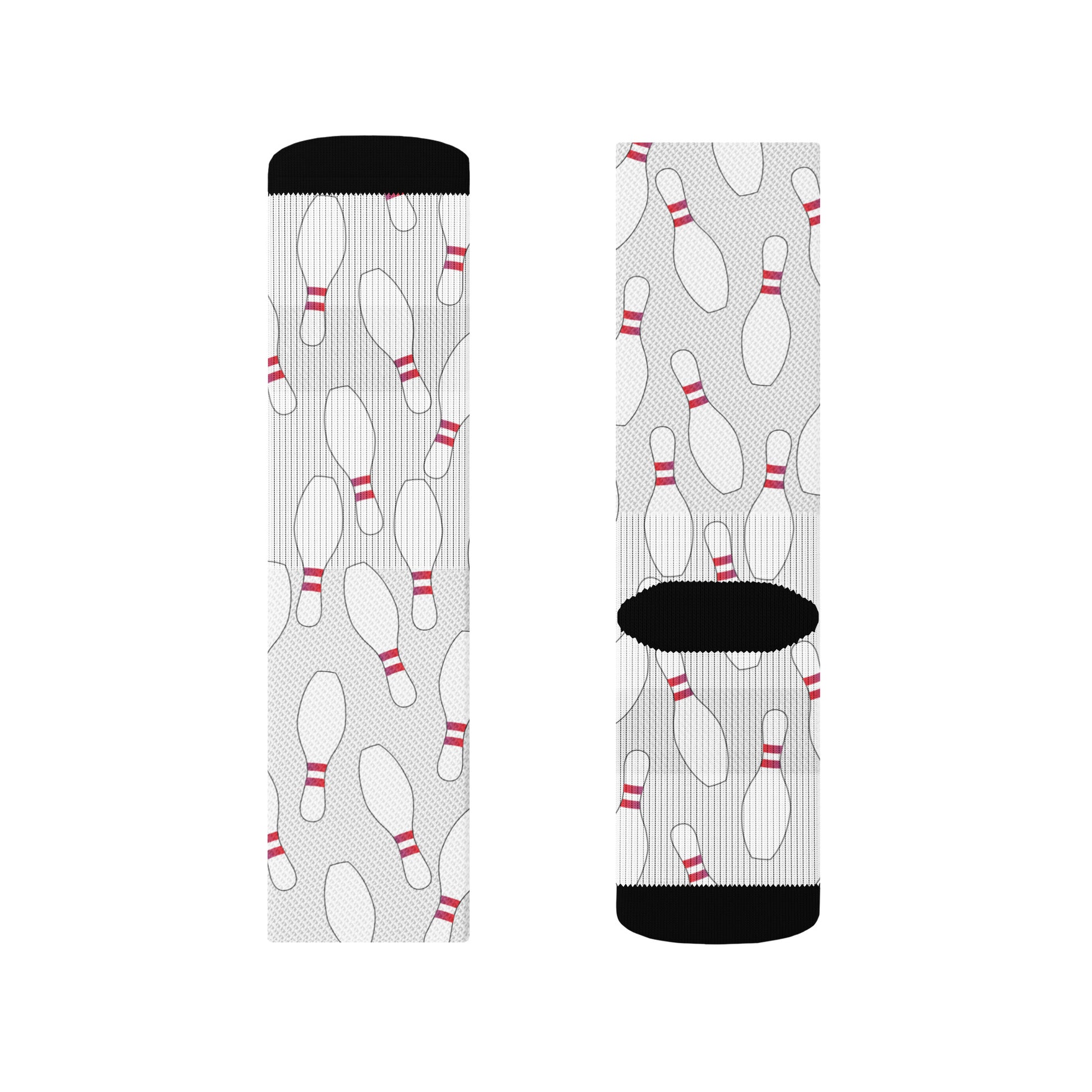 Bowling Pin Crew Socks S