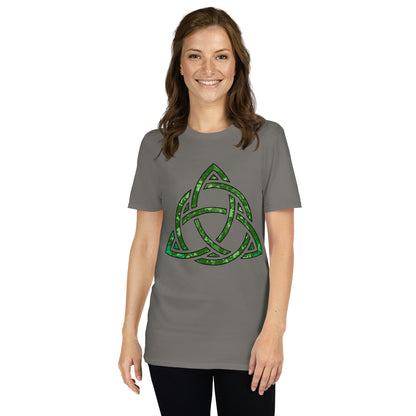 Celtic Knot Triquetra Short-Sleeve Unisex T-Shirt Charcoal
