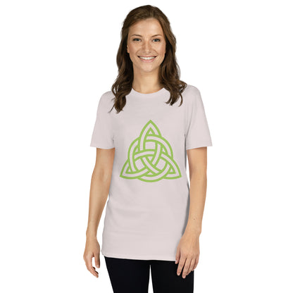 Celtic Knot Triangle Short-Sleeve Unisex T-Shirt Ice Grey