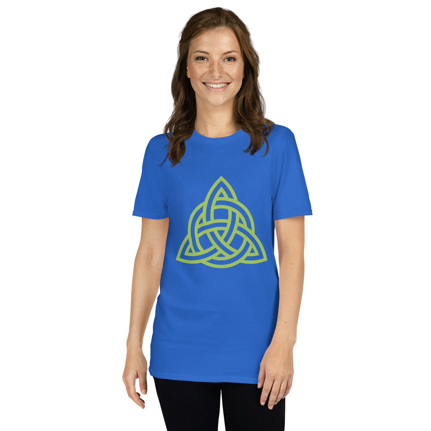Celtic Knot Triangle Short-Sleeve Unisex T-Shirt Royal