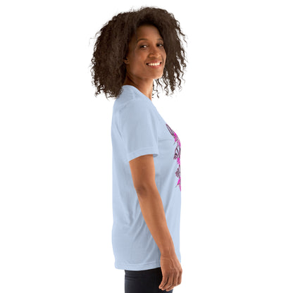 Thankful Grateful Blessed Pink Ladies Unisex t-shirt