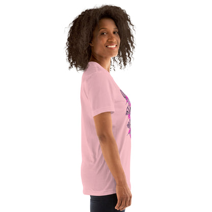 Thankful Grateful Blessed Pink Ladies Unisex t-shirt