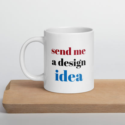 Personalized White glossy mug 20 oz White