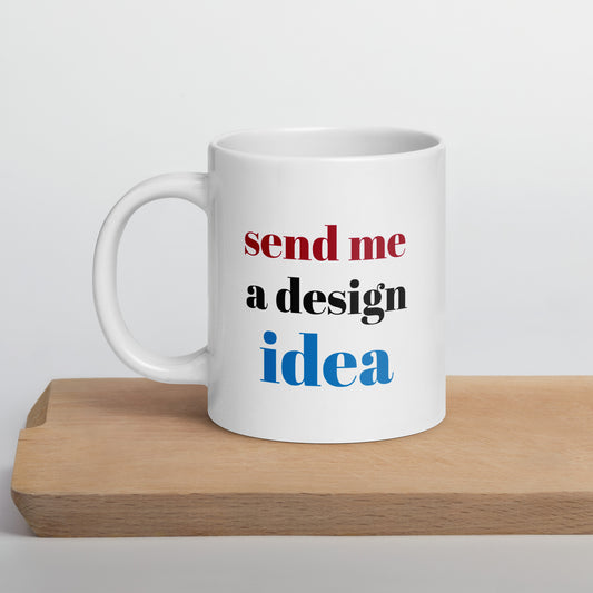 Personalized White glossy mug 20 oz White