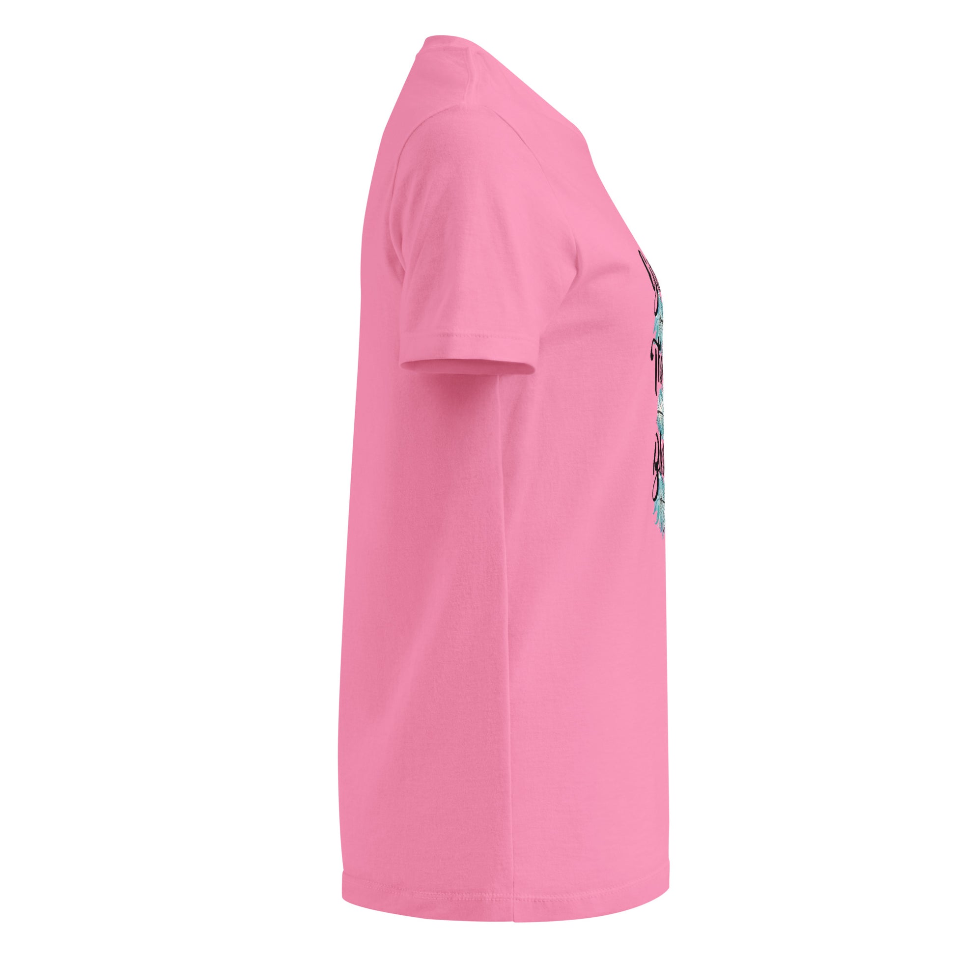 Grateful Thankful Blessed Teal Feathers Women’s Basic Tee