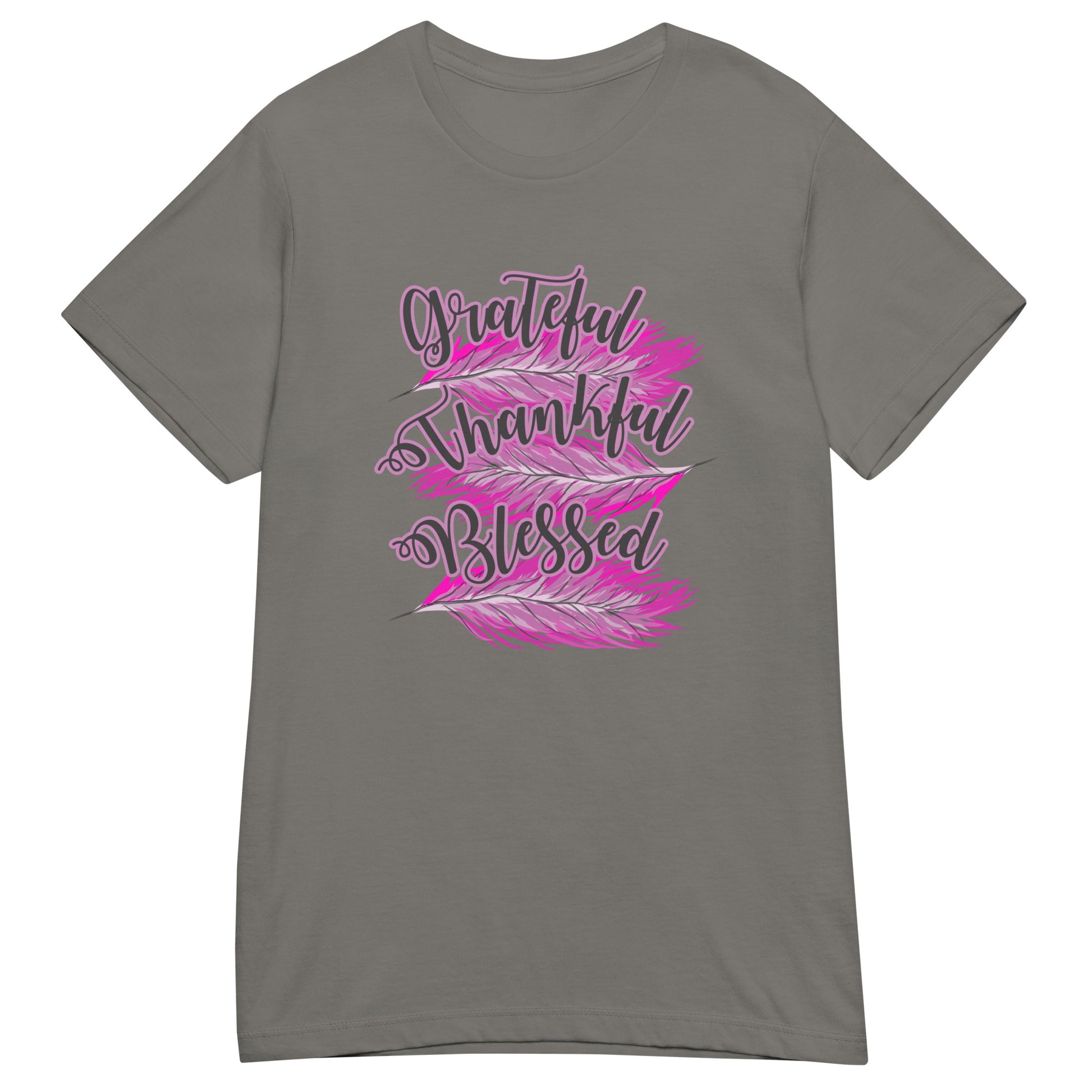 Thankful Grateful Blessed Pink Ladies Gildan t-shirt