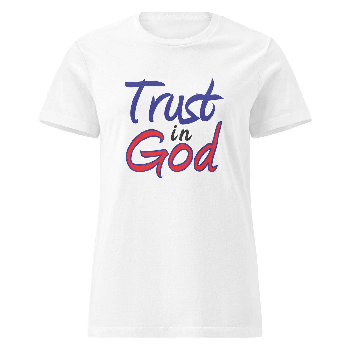 Trust in God Women’s Basic Tee White