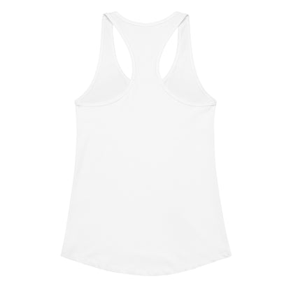 Bride with rings Women’s fitted racerback tank top White