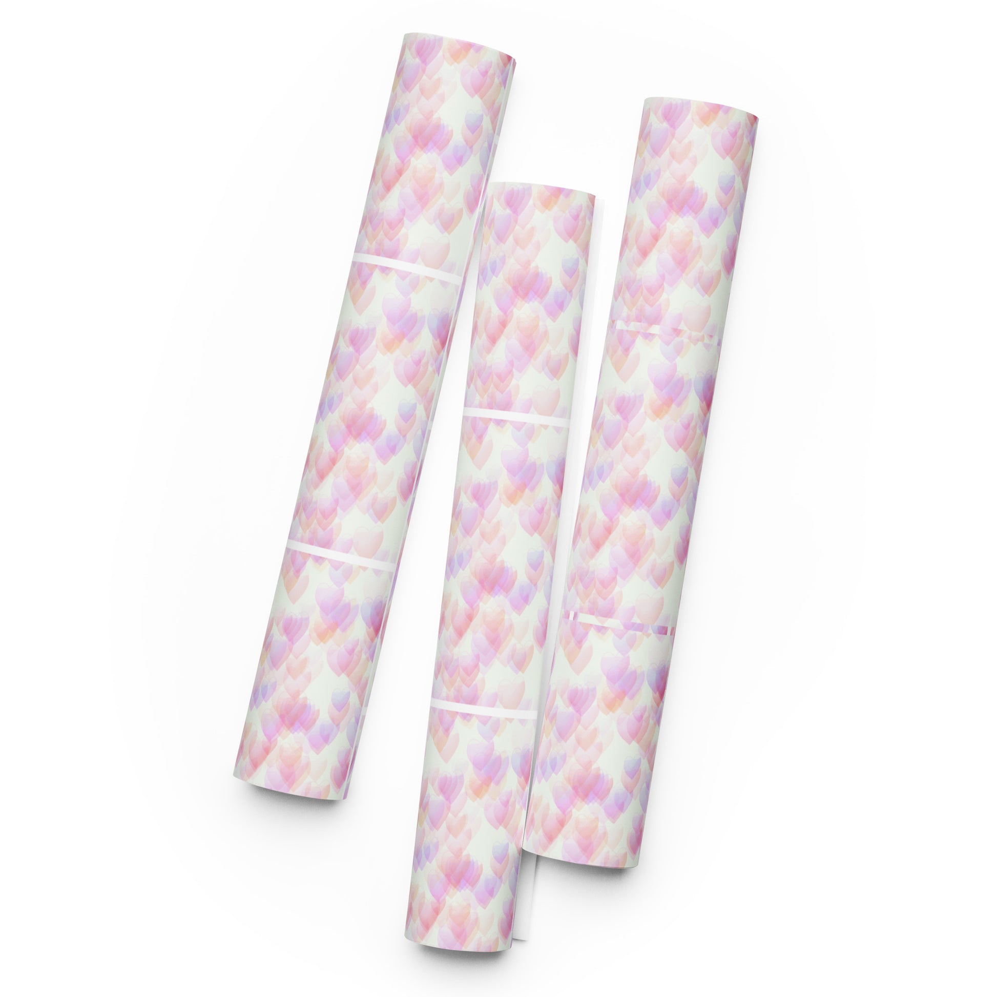 Little Pink Hearts Wrapping Paper Sheets