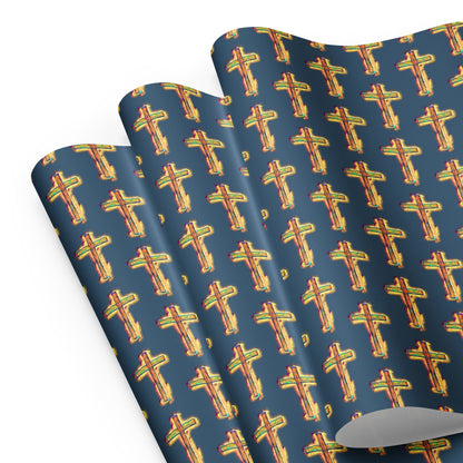 Bright Cross Wrapping paper sheets