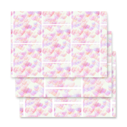 Pink Hearts Wrapping Paper Sheets