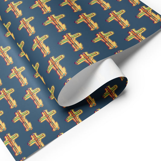 Bright Cross Wrapping paper sheets